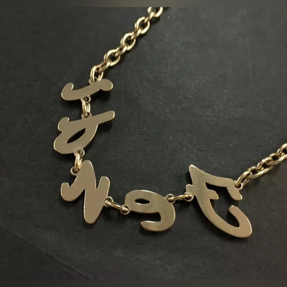 FENDI RARE GOLD TONE NECKLACE - Picture 2 of 5